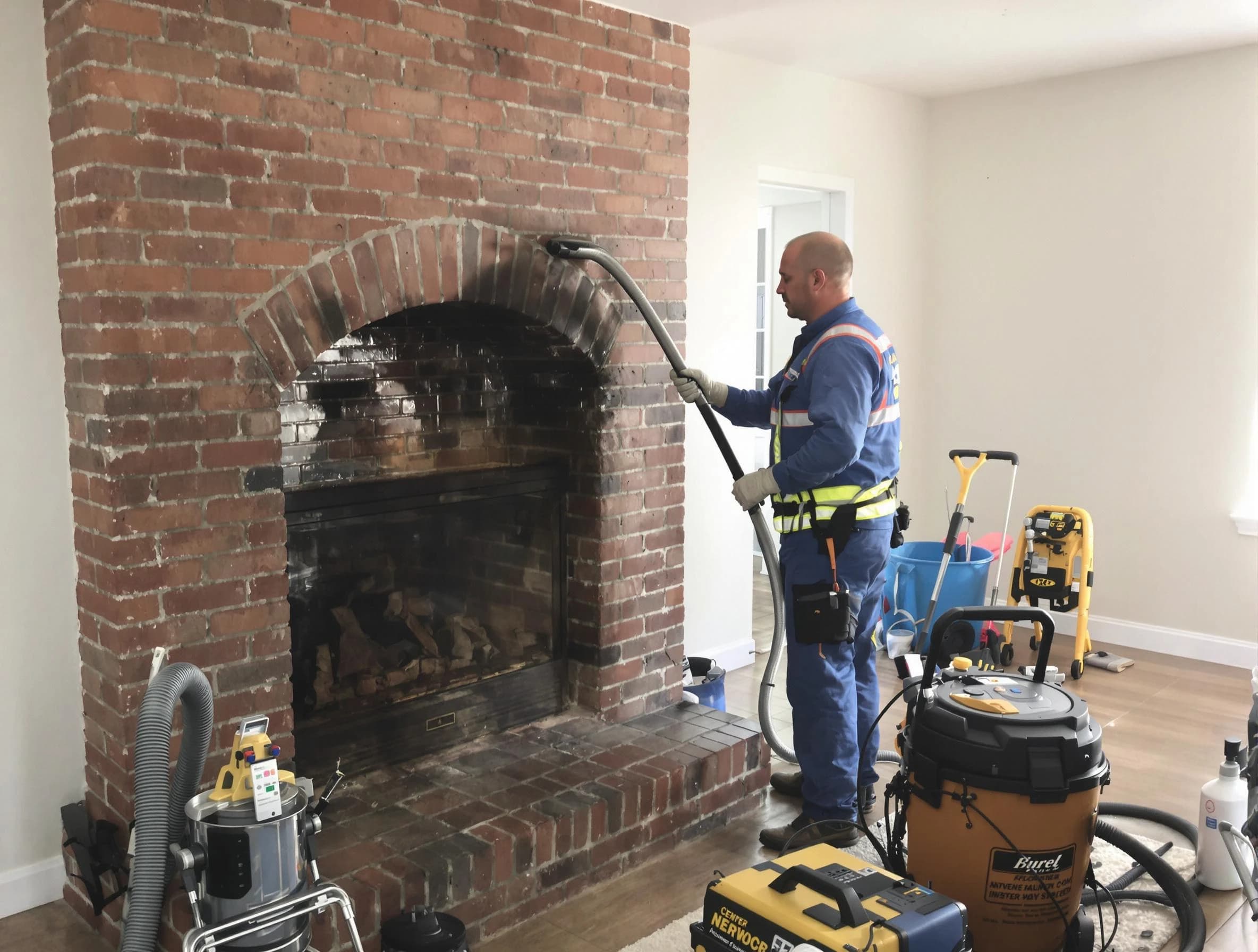 Wyndham Chimney Sweep expert performing detailed chimney sweep in Wyndham, VA