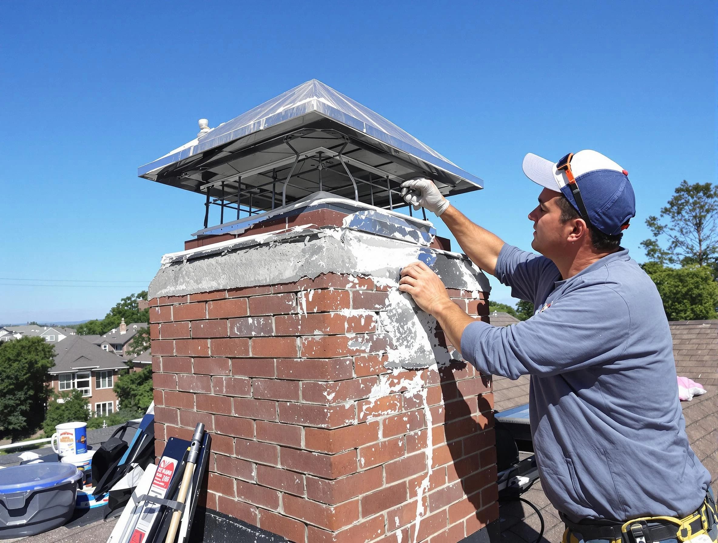 Chimney Crown Services service in Wyndham, VA