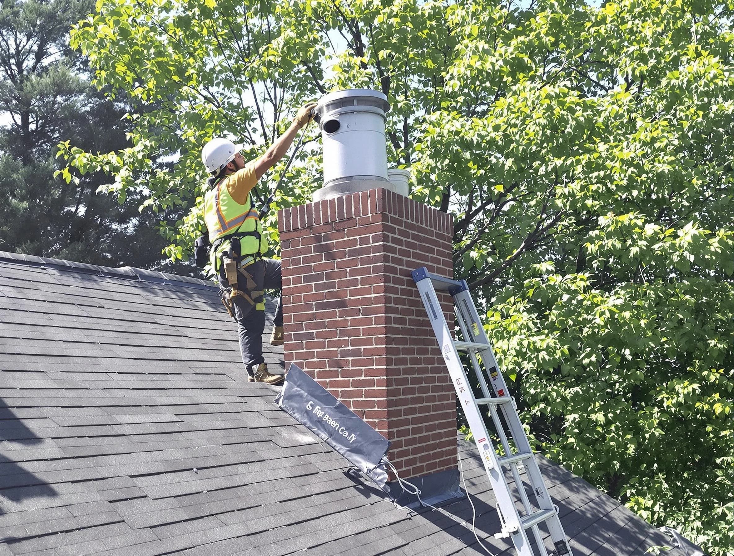 Chimney liner inspection by Wyndham Chimney Sweep in Wyndham, VA