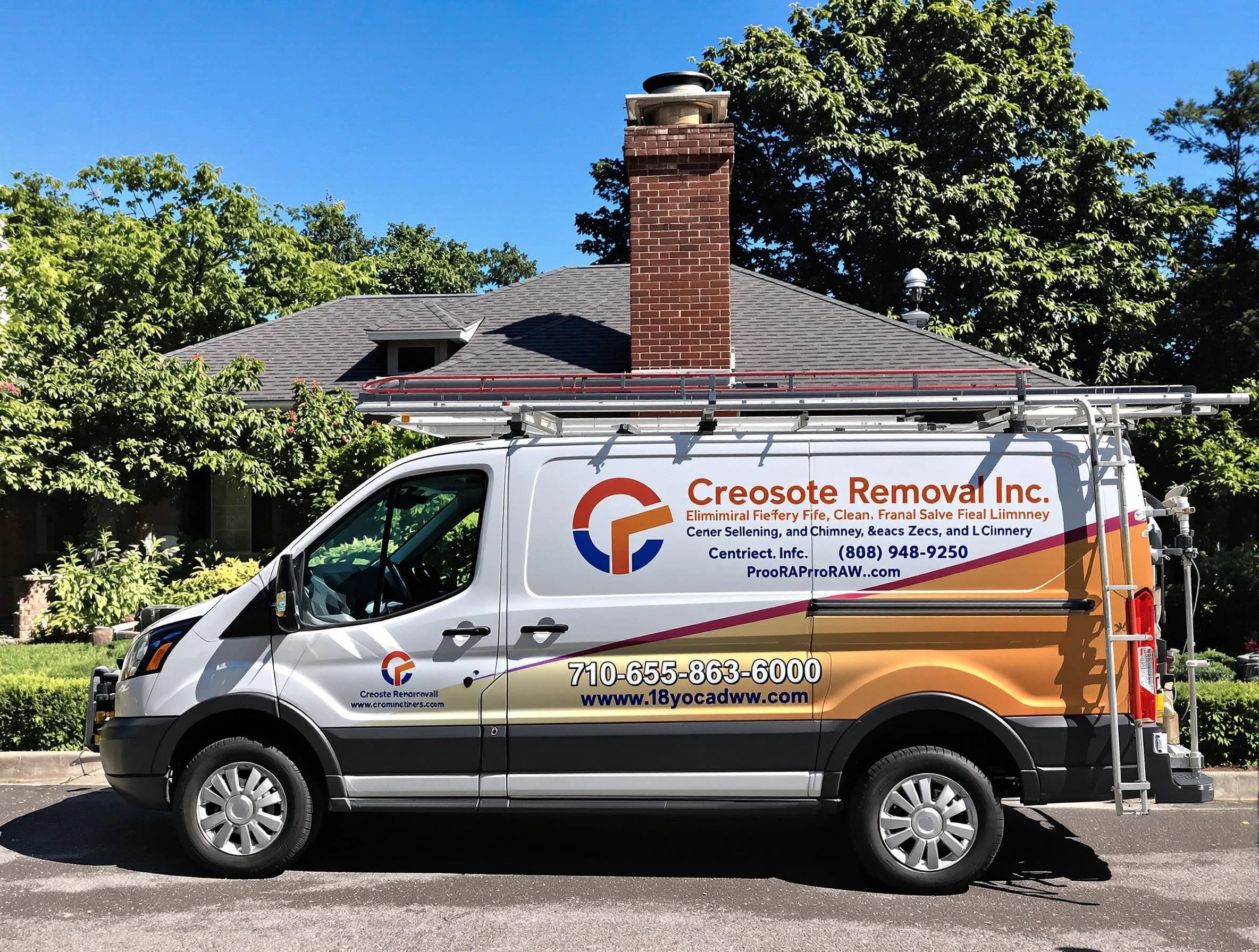 Wyndham Chimney Sweep technician removing creosote safely in Wyndham, VA