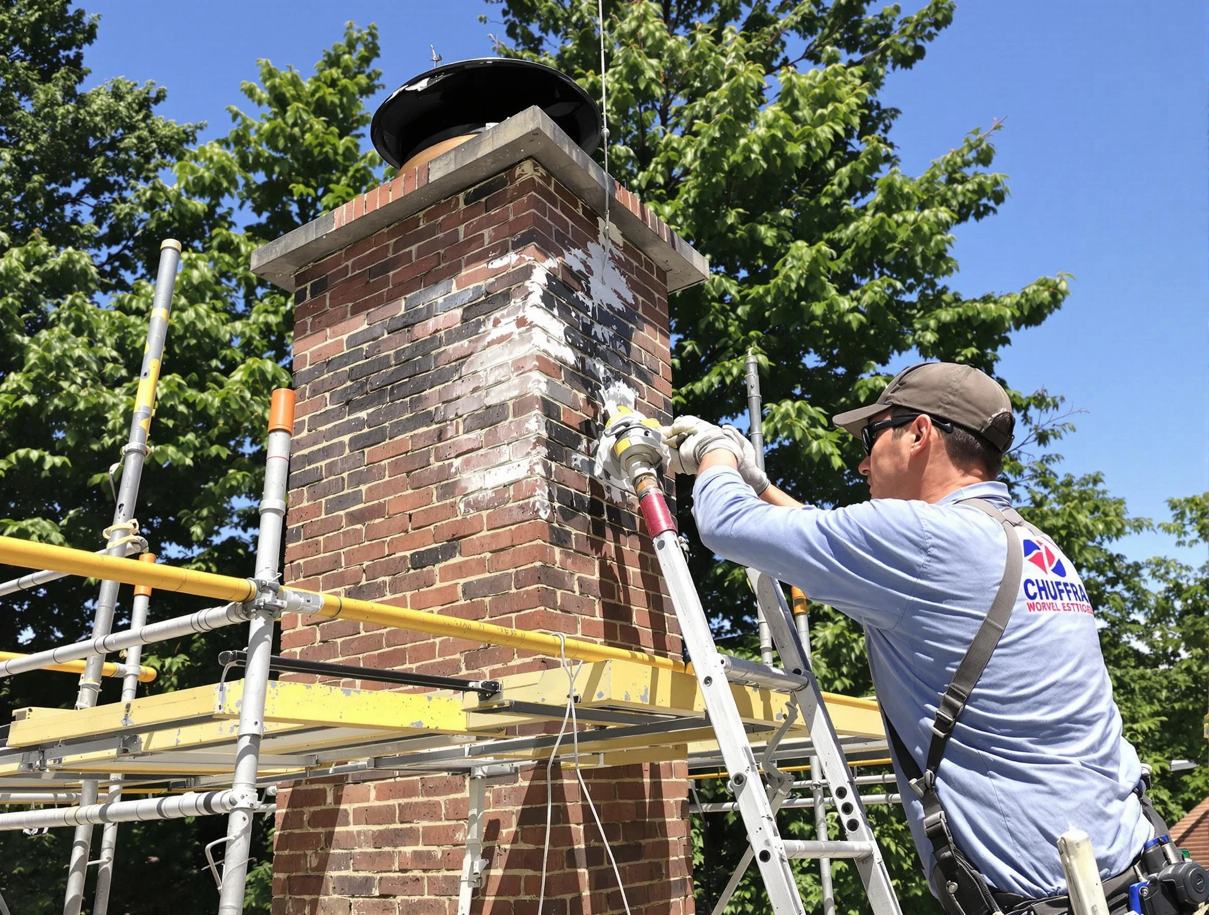 Structural chimney repair by Wyndham Chimney Sweep in Wyndham, VA