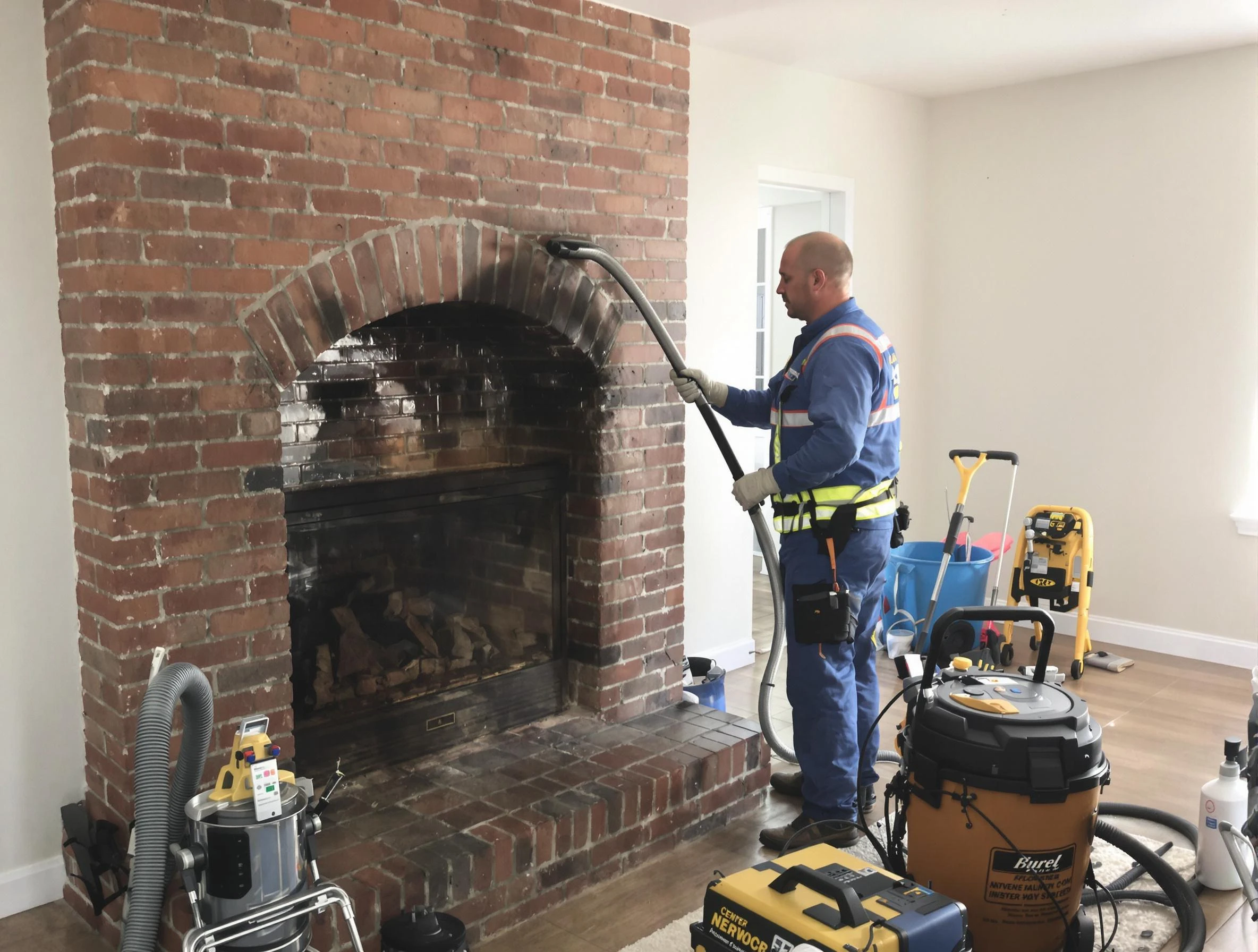 Wyndham Chimney Sweep expert performing detailed chimney sweep in Wyndham, VA